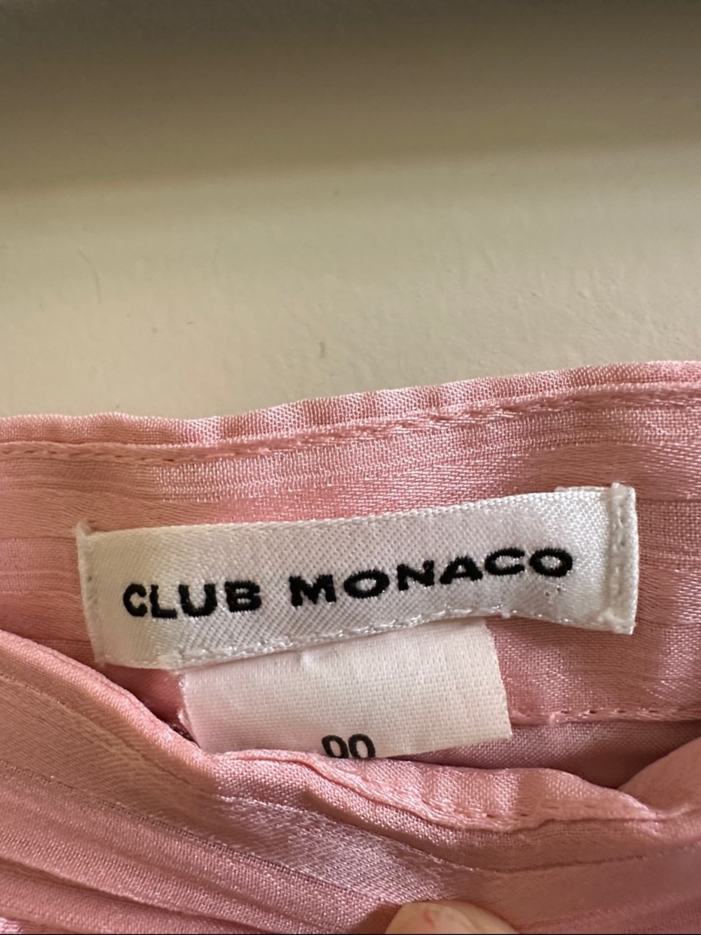 Club Monaco Pink Pleated A-Line Midi Skirt - Picture 2 of 4